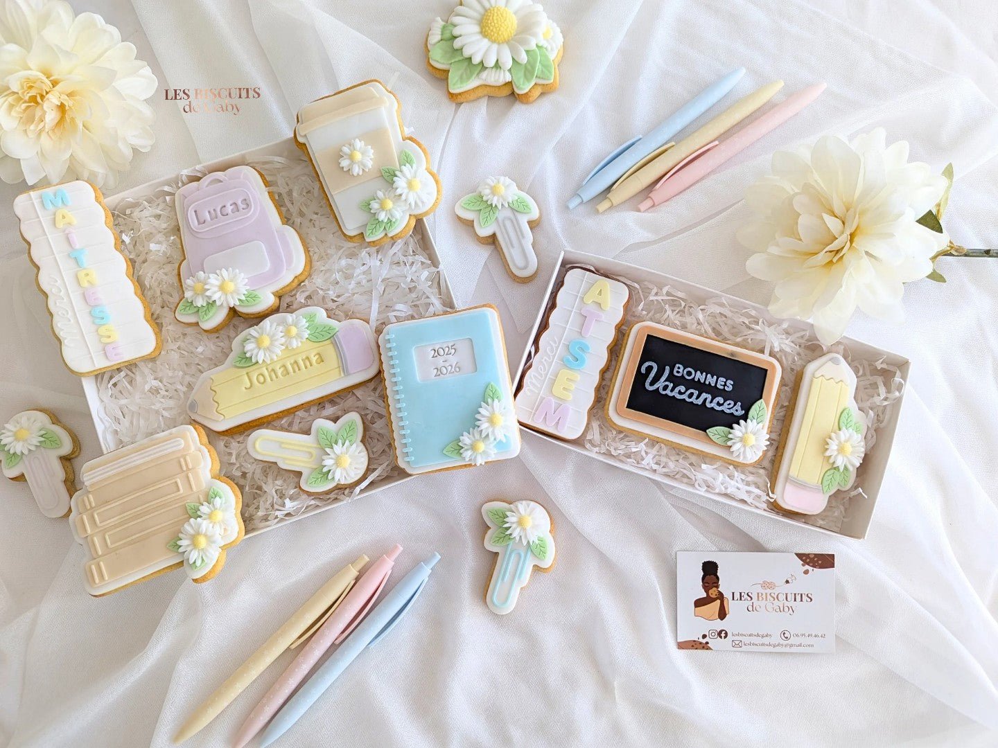 Coffret Ecole - 3 biscuits - Les Biscuits de Gaby