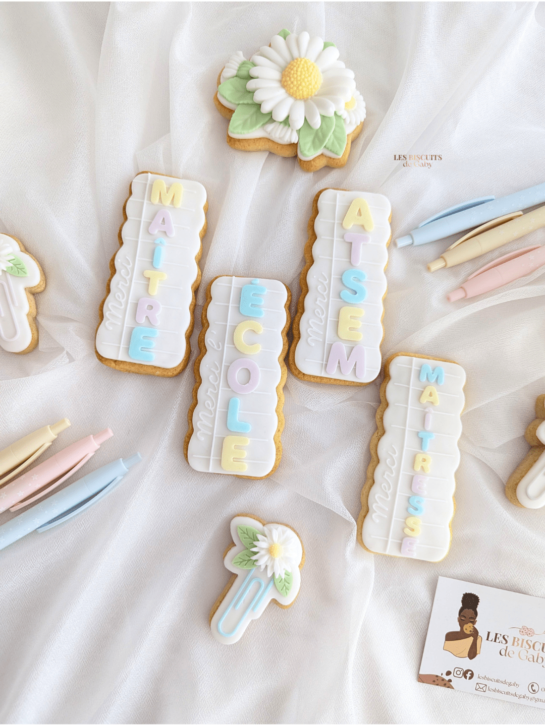 Coffret Ecole - 6 biscuits - Les Biscuits de Gaby