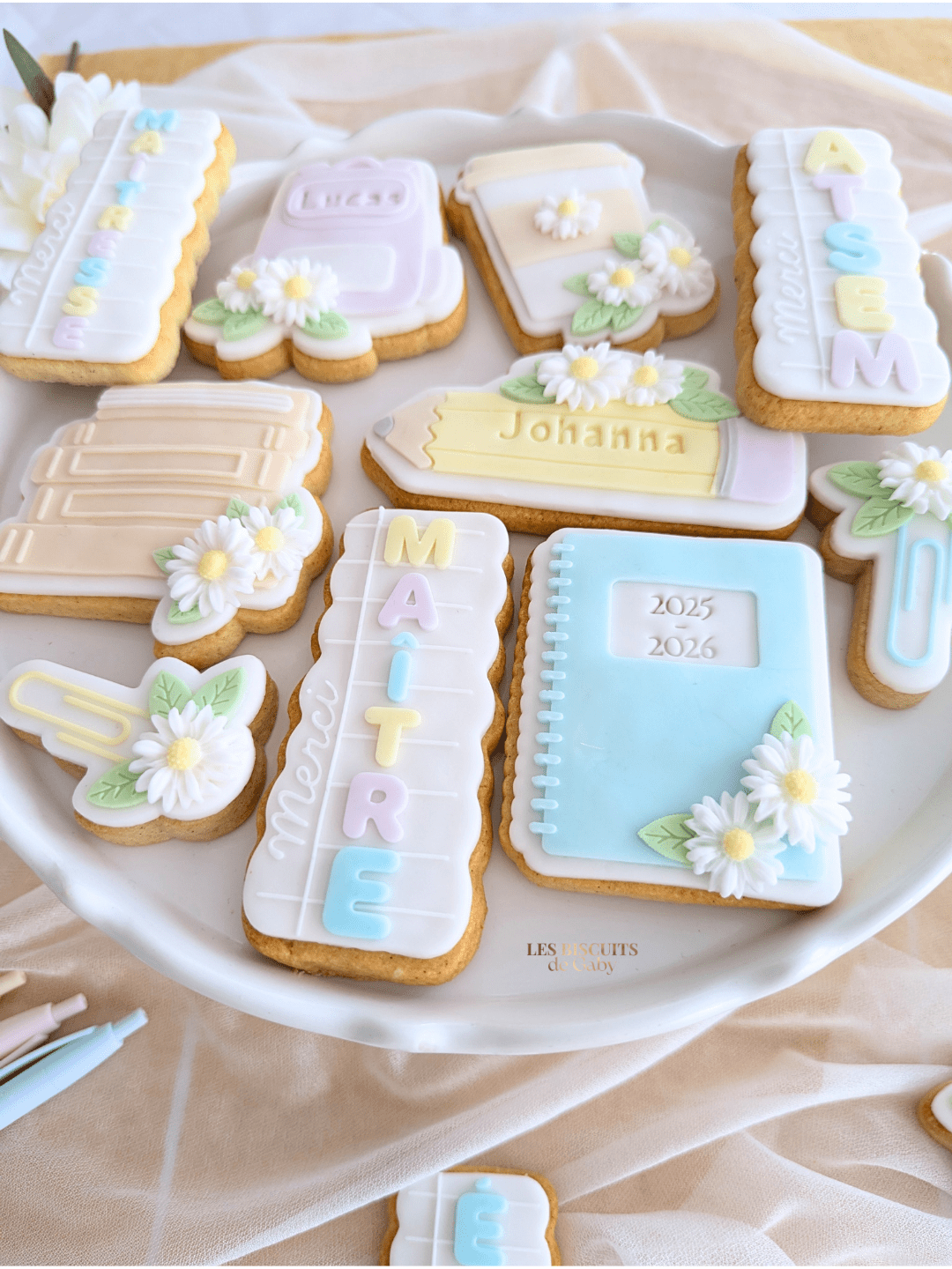 Coffret Ecole - 6 biscuits - Les Biscuits de Gaby