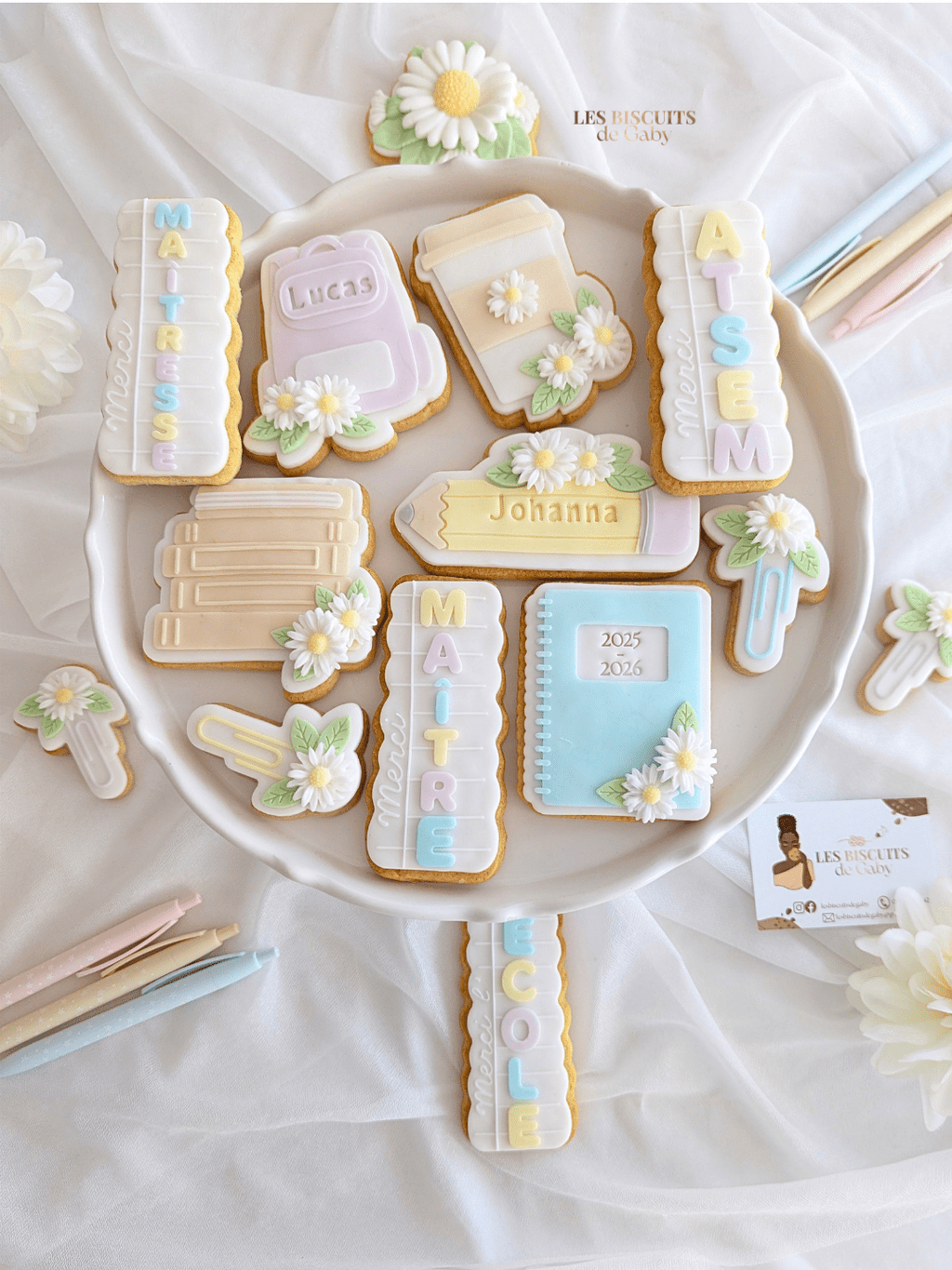 Coffret Ecole - 6 biscuits - Les Biscuits de Gaby
