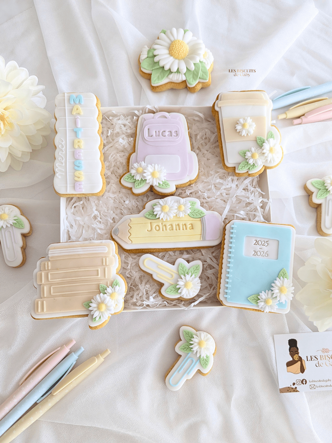 Coffret Ecole - 6 biscuits - Les Biscuits de Gaby