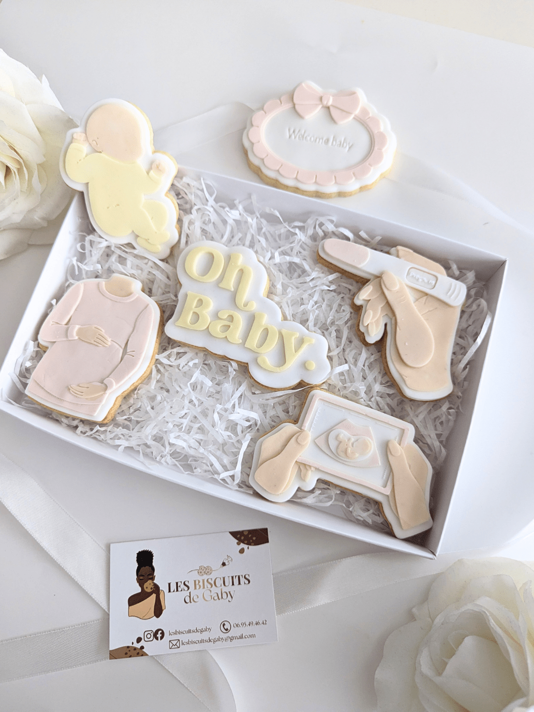 Coffret "L'heureuse Nouvelle" - Version Porcelaine - Les Biscuits de Gaby