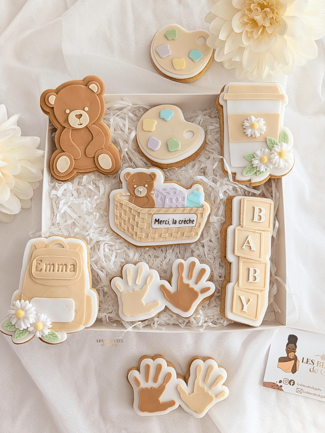 Coffret Nounou/Crèche - 6 biscuits - Les Biscuits de Gaby