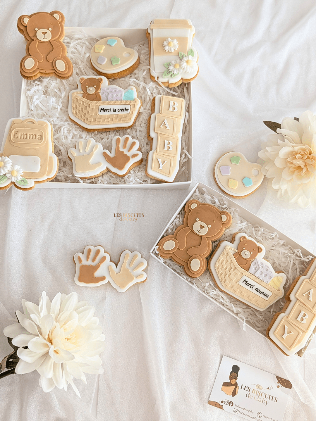 Coffret Nounou/Crèche - 6 biscuits - Les Biscuits de Gaby