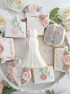 Collection Mariage "Sauge et rose poudré" - Les Biscuits de Gaby