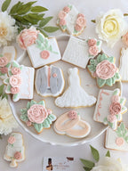 Collection Mariage "Sauge et rose poudré" - Les Biscuits de Gaby
