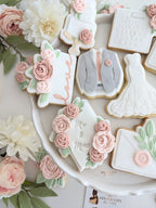 Collection Mariage "Sauge et rose poudré" - Les Biscuits de Gaby