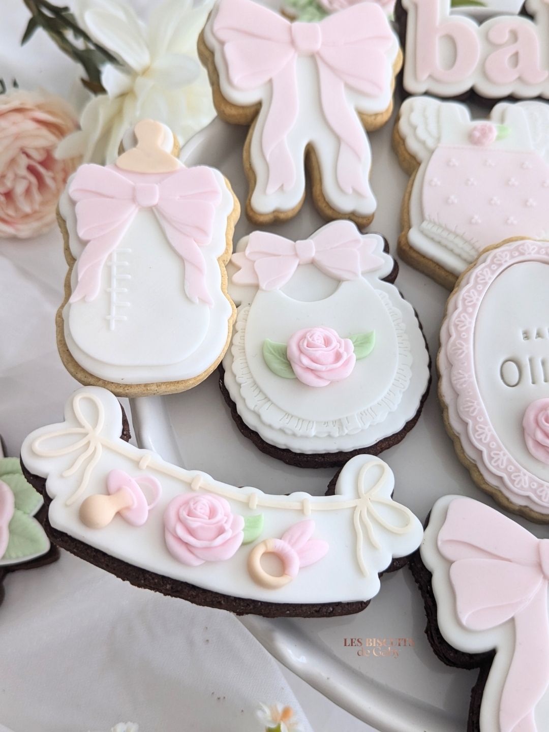 Collection "Petit noeud en fleurs" - Les Biscuits de Gaby