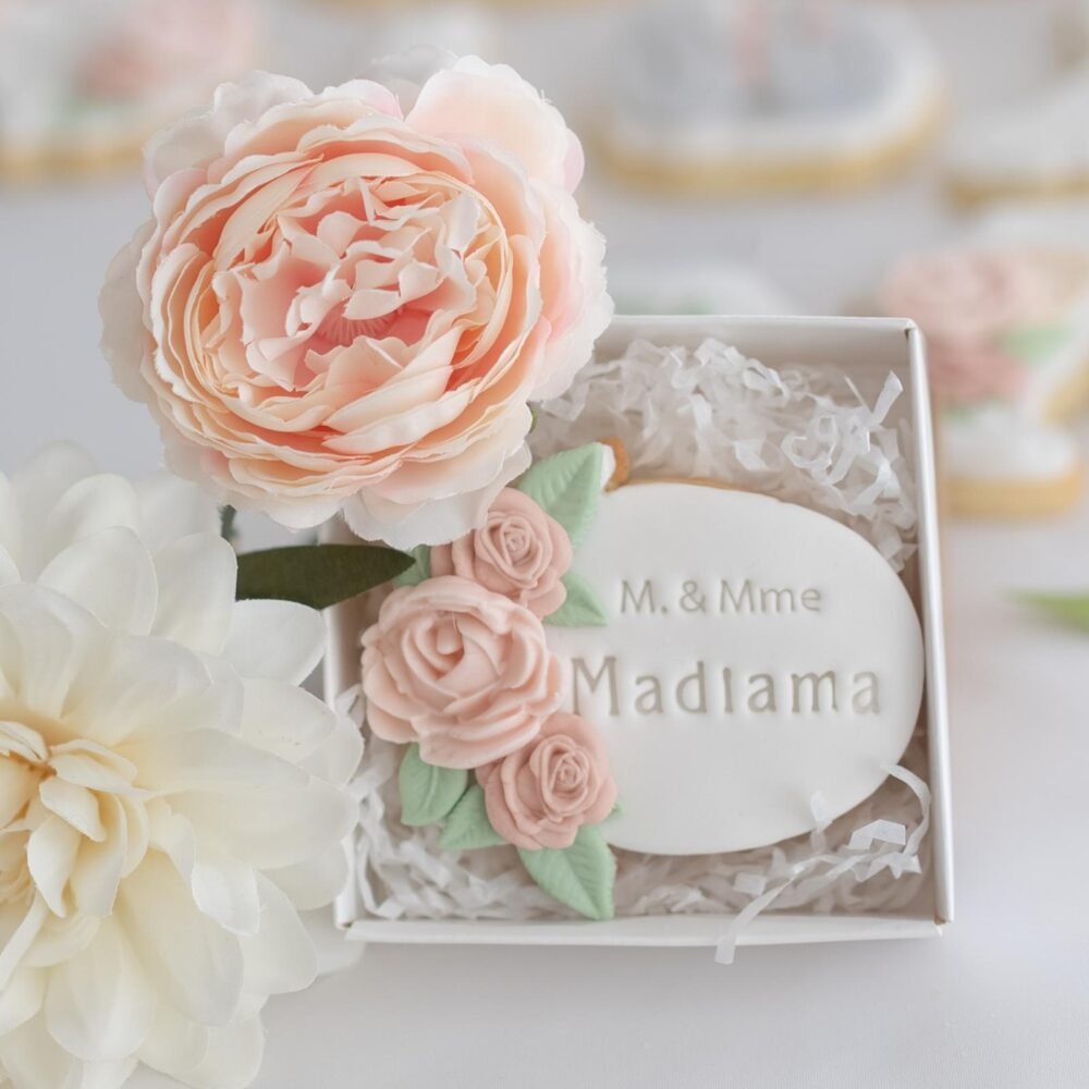 coffret "sauge et rose poudré"